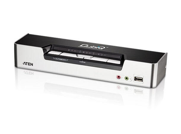 Aten KVM  4-PC 1-Bruker CubiQ CS1794 Switch Box | HDMI | USB| Lyd 